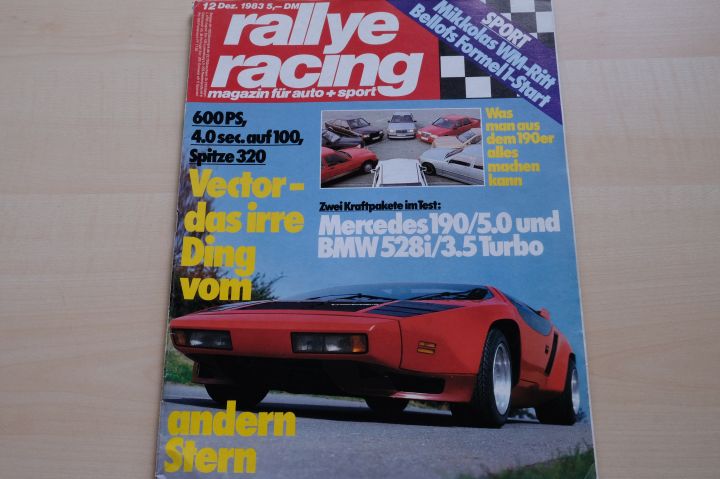 Deckblatt Rallye Racing (12/1983)